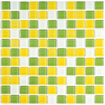 Мозаика стеклянная Fresh (чип 4*25*25) 300*300(22шт.-1.98м2), м2 Мозаика стеклянная Fresh (чип 4*25*25) 300*300(22шт.-1.98м2), м2