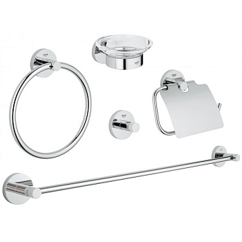 Комплект Grohe Essentials, 26,7х68,6 см, хром, 40344001