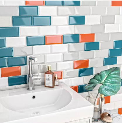 Плитка настенная 16053 Клемансо серый грань 7,4*15 (80шт/0,89м2), м2