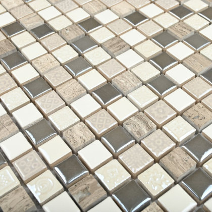 Мозайка натуральный камень Smoke  300*300 (11шт)), шт