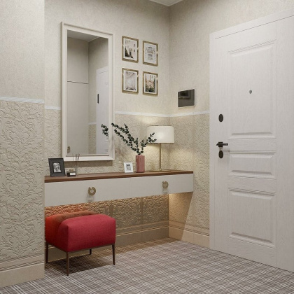 Плинтус FME012R Монсеррат бежевый светлый (40см*20см*1,6мм) (6шт/0,48м2) бетон, шт