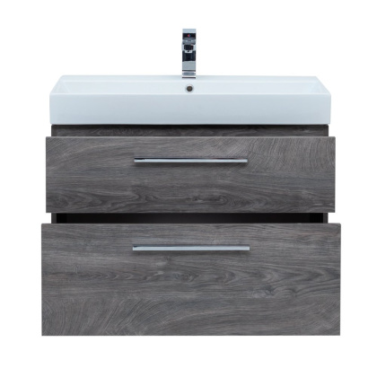 Тумба под раковину Aquanet Nova 85 (Slim Synergy) дуб рошелье, 2 ящика