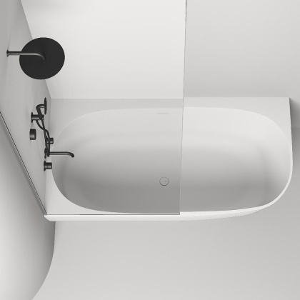 Ванна из искусственного камня Salini Sofia Corner Left 170х85 102525M Белая матовая Ванна из искусственного камня Salini Sofia Corner Left 170х85 102525M Белая матовая