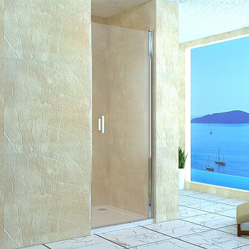 Душевая дверь в нишу RGW Leipzig LE-03 80 профиль Хром стекло прозрачное