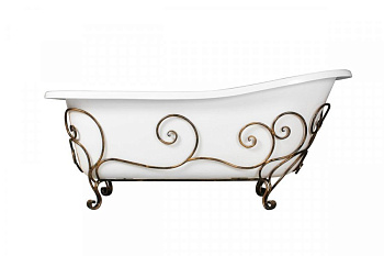 Кованая подставка для ванны "Царская" (патина)