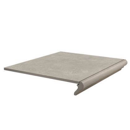 Ступень фронтальная Хадду серый светлый матовый 40,2x34x0,8