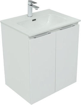 Тумба под раковину Aquanet Алвита New 60 2 дверцы, белый матовый Тумба под раковину Aquanet Алвита New 60 2 дверцы, белый матовый