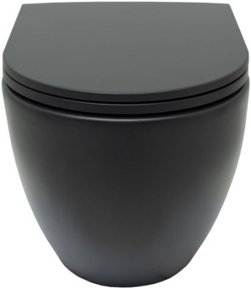 Чаша подвесного унитаза Allen Brau Reality 4.32006.31 черный матовый Чаша подвесного унитаза Allen Brau Reality 4.32006.31 черный матовый