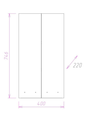Шкаф Onika Кредо 40 подвесной, белый