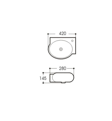 Раковина Акватек AQ5304-00 Раковина Акватек AQ5304-00