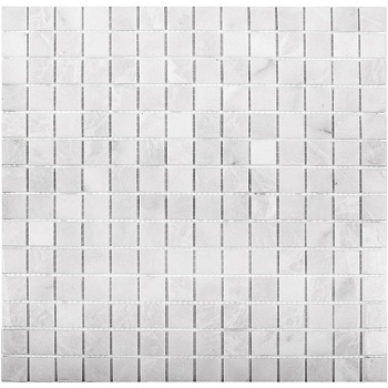 Мозаика, нат. мрамор, WHITE POLISHED 20х20, Classic