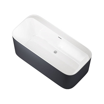 Акриловая ванна Allen Brau Infinity 170x80 2.21001.20/AM белый глянец (панель антрацит), шт