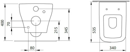 Чаша подвесного унитаза Allen Brau Infinity 4.21011.AN антрацит Чаша подвесного унитаза Allen Brau Infinity 4.21011.AN антрацит