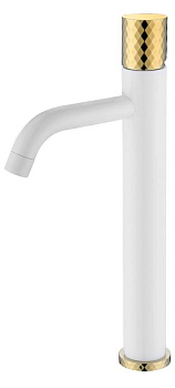 Смеситель STICK для умыв. выс. WHITE DIAMOND GOLD_Комплект Смеситель STICK для умыв. выс. WHITE DIAMOND GOLD_Комплект