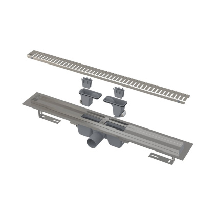 Водоотводящий желоб с порогами для перфорированной решетки