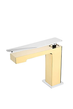 Смеситель для раковины низкий Boheme Q Gold-Chrome Смеситель для раковины низкий Boheme Q Gold-Chrome