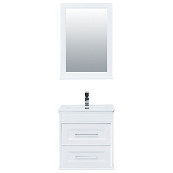 Комплект мебели для ванной Aquanet Бостон М 60 белый матовый
