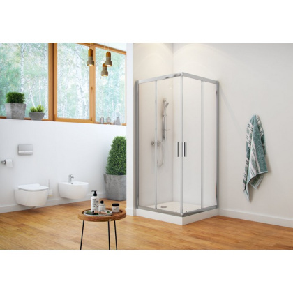 Душевое ограждение EXCELLENT Серия 201 90х90 квадрат (хром) Душевое ограждение EXCELLENT Серия 201 90х90 квадрат (хром)