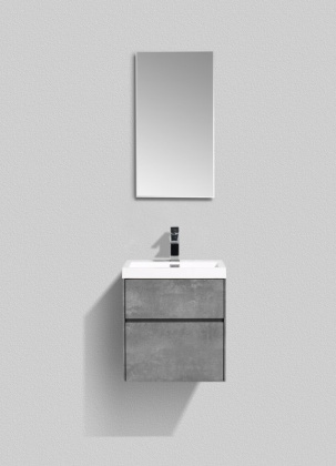 Тумба с раковиной подвесная BelBagno PIETRA MINI 50AS Stucco Cemento, раковина белая Тумба с раковиной подвесная BelBagno PIETRA MINI 50AS Stucco Cemento, раковина белая