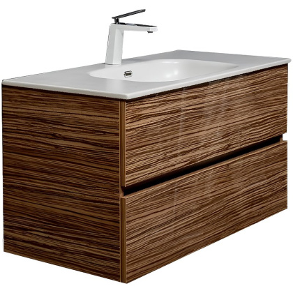 Тумба без раковины Vallessi 100*46cm ZEBRANO 2 полки 837-100-Z Boheme