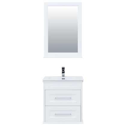 Комплект мебели для ванной Aquanet Бостон М 60 белый матовый