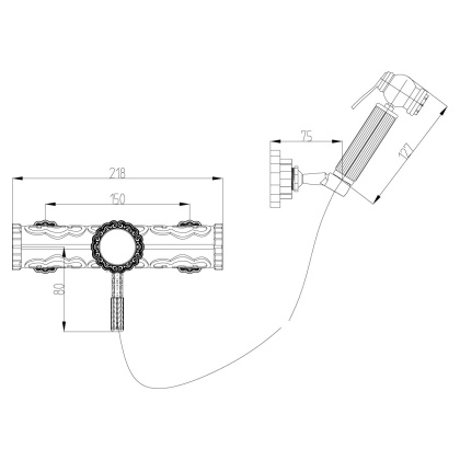Смеситель Lemark Jasmine LM6618B с гигиеническим душем