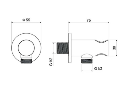 Шланговое подсоединение с держателем AQUATEK AQ2464CR 