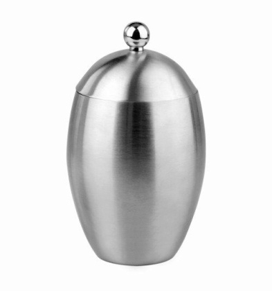 Косметическая емкость Ruwer, 7,5х12,8х7,5 см, хром, K-6779