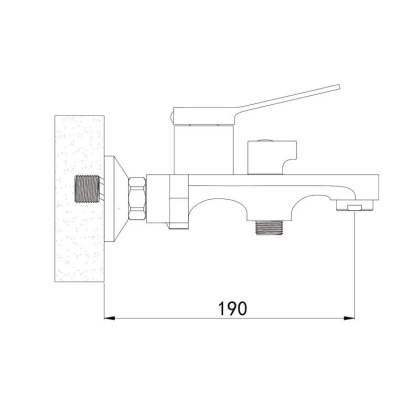 Смеситель для ванны Shevanik S62T S6202T
