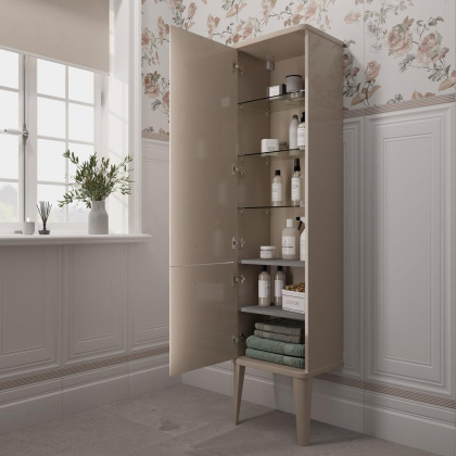 Пенал POMPEI напольный\подвесной 150, камео бежевый PO.N.150\CAM