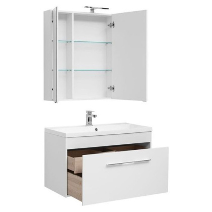 Мебель для ванной Aquanet Августа 100 белый (раковина Нота)