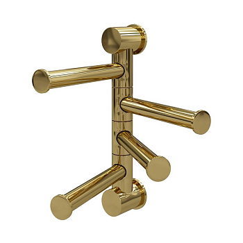 K-1054POLISHED GOLD Держатель полотенец четверной