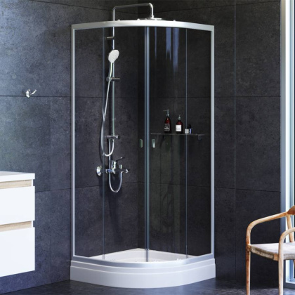 W88G-205-080MT64 X-Joy Twin Slide,  Душевое ограждение без  поддона, 80x80, профиль мат Хром