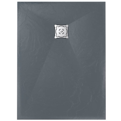 Душевой поддон  70*160*2,5 RGW ST-0167G Графит/Прямоуг Ø 90 мм Каменный