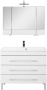 Комплект мебели для ванной Aquanet Верона NEW 100 белый (напольный 3 ящика)