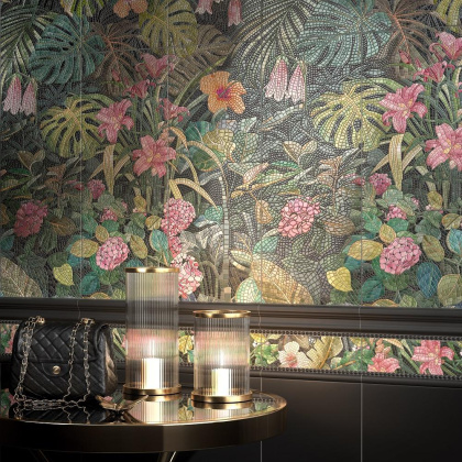 Плинтус FMD034 Альвао черный 20см*10см*13мм (1уп/26шт/0,52м2) матовый, шт