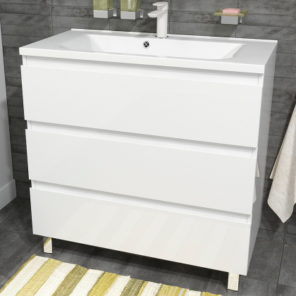 Комплект мебели Bali New 900х450 напольный 3 ящика (ШхГхВ) 898х446х860