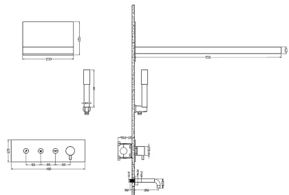 Душевая система с изливом Boheme Fusion Chrome Душевая система с изливом Boheme Fusion Chrome