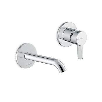 Смеситель для раковины LINEA однорычажный настенный, хром глянец Смеситель для раковины LINEA однорычажный настенный, хром глянец