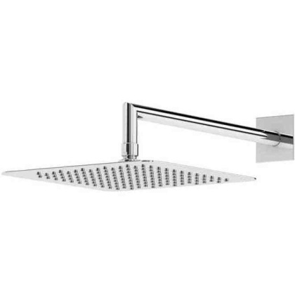 PORTA-TDDQ-01 Верхний душ квадратный 200x200мм с держателем 350 мм, исполнение хром