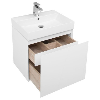 Тумба с раковиной Aquanet Йорк 60 белый