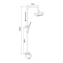Душевая стойка со смесителем Shevanik S41T S4136T