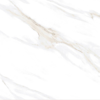 Calacatta Clarity Gold Керамогранит белый 80х80 Матовый
