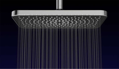 Душевой комплект VSFW-321MT1GM встраиваемый, термостат, двухрежимный, вороненая сталь