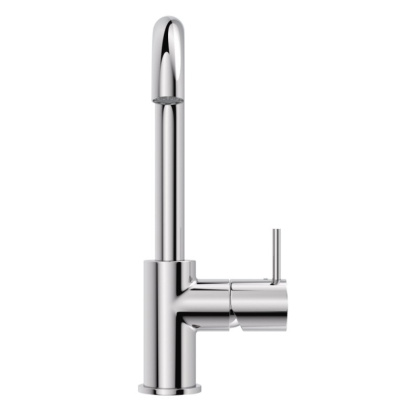 LEAF-LSM-A-L-01-W0 Смеситель для кухни однорычажный, без донного клапана, исполнение Хром