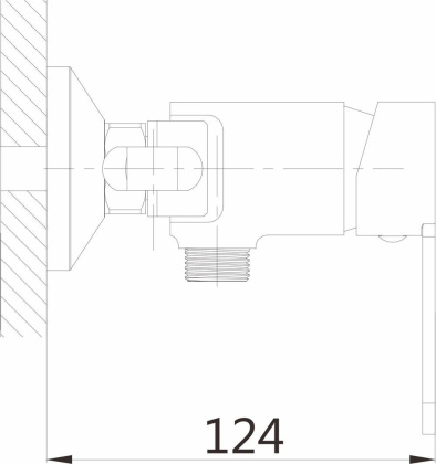 Гигиенический душ Shevanik S8105-1 латунь хром