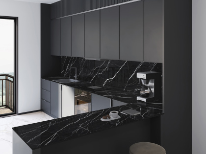 Керамогранит BLACK MARQUINA 800х3200х12мм POLISHED