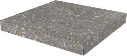 Ступень угловая клееная Терраццо коричневый  33x33x0,9 Ступень угловая клееная Терраццо коричневый  33x33x0,9