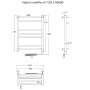 Полотенцесушитель Идеал комби эл ТЭН 3 80*60 (ЛЦ17)