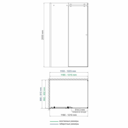 Vils 56R07 Душевой уголок Wasserkraft Vils 56R07 Душевой уголок Wasserkraft